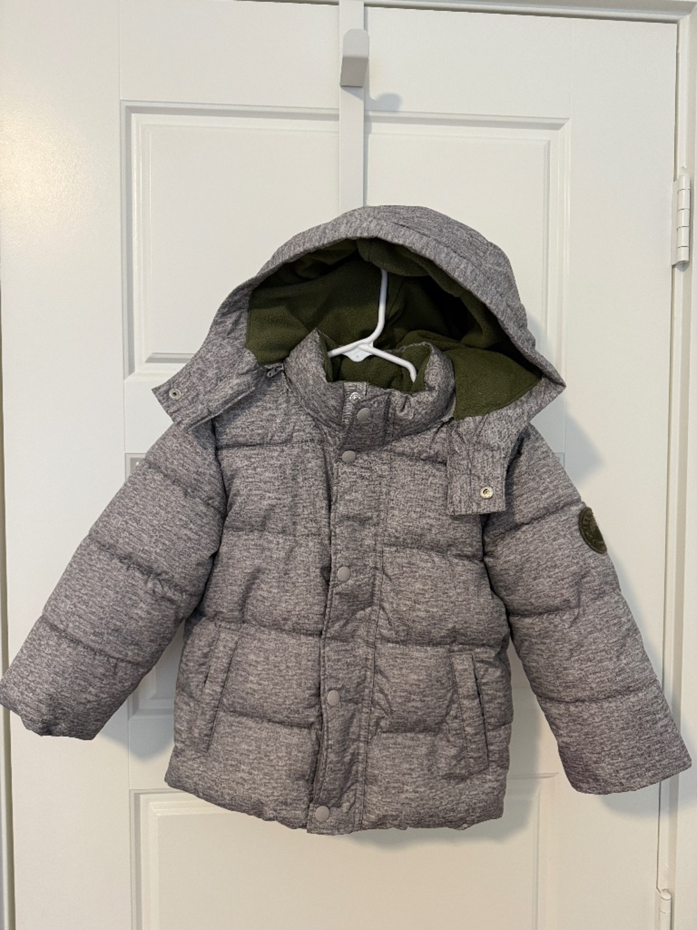 Baby Gap Lined Puffer Jacket - Gray Marble